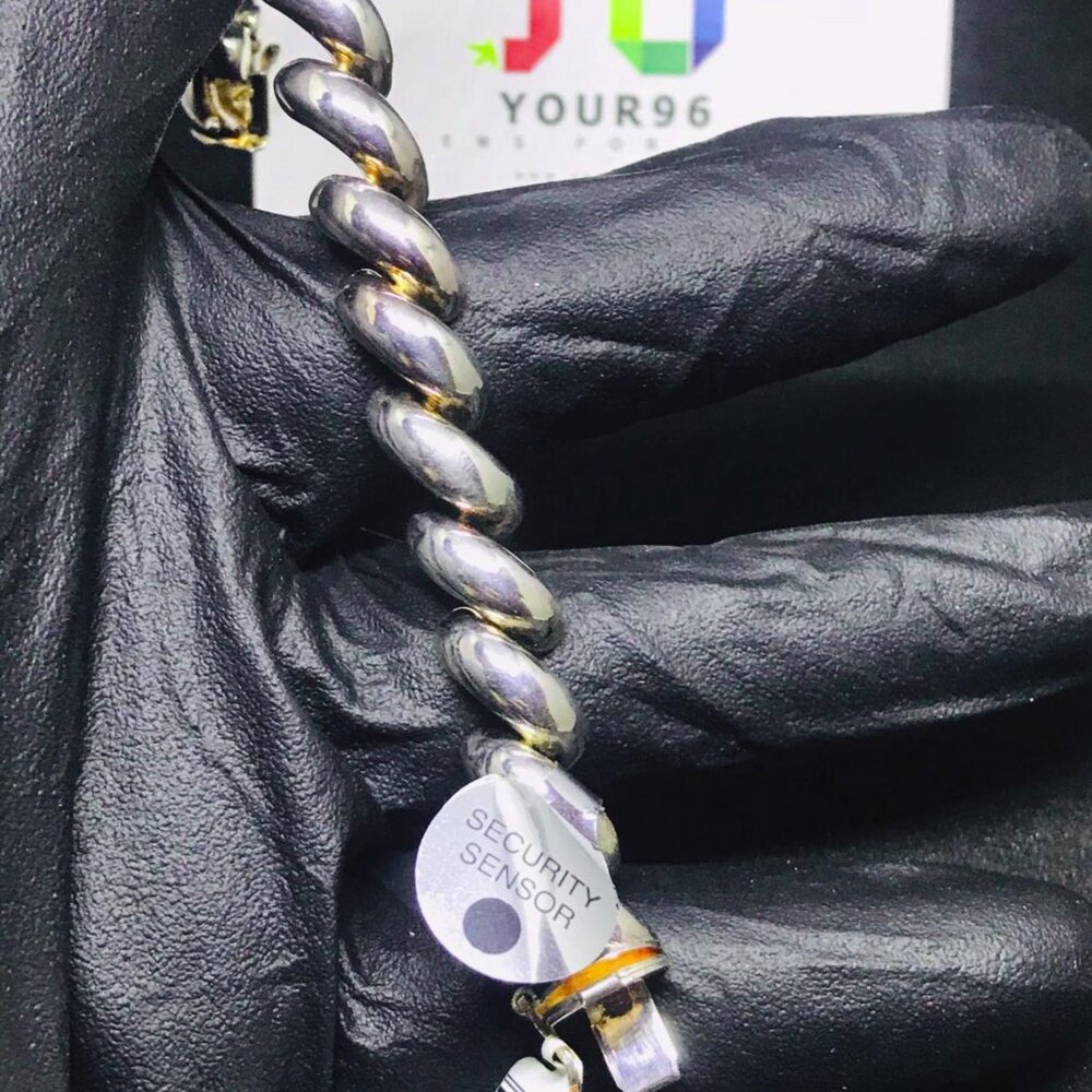Italy Sterling Silver San Marco Bracelet - Picture 5 of 7